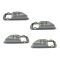 04-06 Toyota Tundra (Double Cab); 01-07 Sequoia; Charcoal Inside Door Handle Bezel SET of 4