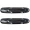 98-03 Toyota Sienna Outside Sliding Door Handle w/o Lock Hole Gloss Black Pair