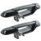 98-03 Toyota Sienna Outside Sliding Door Handle w/o Lock Hole Gloss Black Pair