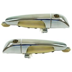 07-08 Hyundai Entourage Front Exterior Chrome Door Handle Front Pair