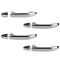 14-15 Silverado, Sierra 1500; 2015 2500, 3500 4 DR Front & Rear Chrome Outer Door Handle SET