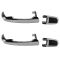 09-12 Ford Flex; 08-10 Edge, MKX Rear Exterior Chrome Door Handle PAIR