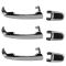 09-12 Ford Flex; 08-10 Edge, MKX Front & Rear Exterior Chrome Door Handle SET of 4