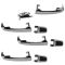 09-12 Ford Flex; 08-10 Edge, MKX Front & Rear Exterior Chrome Door Handle SET of 4