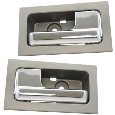 09-14 Ford F150 w/Power Locks Inside Platinum w/Chrome Pull Door Handle PAIR