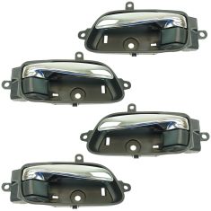 13-15 Nissan Altima, Pathfinder Front & Rear Door Chrome & Black Inside Door Handle Set of 4