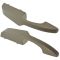 03-14 Chevy Express, GMC Savana Van Front Door Neutral Inner Armrest/Pull Handle Cover & Base PAIR