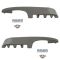 03-14 Chevy Express, GMC Savana Front Door Pewter Inner Armrest/Pull Handle Cover & Base Kit PAIR