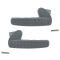 02-08 Dodge Ram 1500; 02-09 2500 3500 Gray Inside Door Handle PAIR