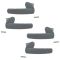 02-08 Dodge Ram 1500; 02-09 2500 3500 Gray Inside Door Handle Set of 4