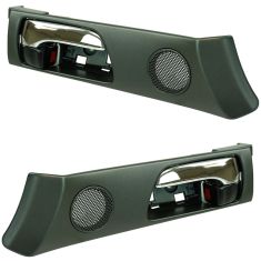 02-03 Lexus ES300; 04-06 ES330 (w/o Memory Adjust) Front Inside Black & Chrome Door Handle Pair