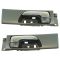 02-03 Lexus ES300; 04-06 ES330 Rear Inside Black & Chrome Door Handle Pair