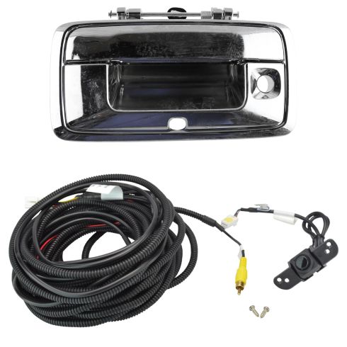 15-16 Chevy Colorado, GMC Canyon Chrome Rear View Back Up Camera Upgrade Kit (Add on)