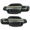 04-12 Chevy Colorado GMC Canyon Crew Cab Chrome & Black Rear Outside Door Handle Pair