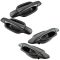 04-11 CColorado Canyon Front & RearTextured Black Outside Door Handle (w/Keyhole) Set of 4