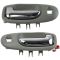 01-06 Sebring, Stratus Sedan Light Gray & Chrome Front Inside Door Handle Pair