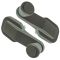 05-13 Volvo VNL; 09-13 VHD Dark Gray Manual Window Crank Handle Pair