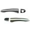 06-11 Hyundai Azera Front Outside Chrome & Black Door Handle Pair