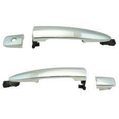 09-14 Murano; 13-16 Sentra (w/o smart key) Front Chrome Exterior Door Handle Pair