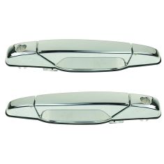 07-11 GM Full Size PU, SUV (w/Keyhole) Front Outer Chrome Door Handle Pair