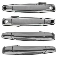 07-11 GM Full Size PU, SUV (w/Keyhole) Front & Rear Outer Chrome Door Handle Kit (4pcs)