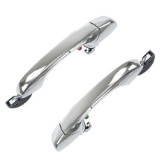 07-12 Caliber; 07-14 Compass, Patriot Front Chrome Outside Door Handle Pair w/o Lock Provision
