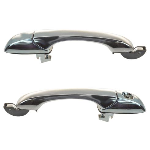 07-12 Caliber; 07-14 Compass, Patriot Front Chrome Outside Door Handle Pair w/o Pass Lock Provision
