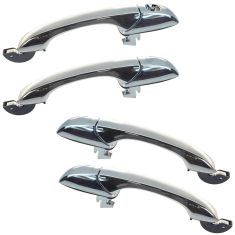 07-12 Caliber; 07-14 Compass Front & Rear Chrome Outside Door Handle w/o Pass Lock Provision (4pcs)