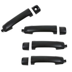 07-15 Toyota Tundra CrewMax Front & Rear Outside PTM Black Door Handle Kit (4pc Set)