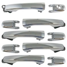 11-18 Ford Explorer (w/o Keyless Entry) Chrome Front & Rear Outer Door Handle Kit