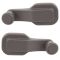 05-13 Volvo VNL; 09-13 VHD Dark Gray Manual Window Crank Handle Pair