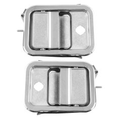 91-96, 03-07 Freightliner FLD Front Outer Chrome Door Handle Pair