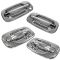 99-07 Chevy; GMC; Cadillac Pickup SUV Chrome Outside Fr & Rr Door Handle Kit (4pcs) w/o Keyhole