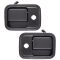 91-05 Freightliner FL, FLC Series Front Smooth Black Outside Door Handle Pair