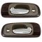 98-04 Chrysler Concorde Chrome & Beige (w/ wood) Interior Door Handle Pair