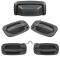 00-06 Suburban Yukon Tahoe Front & Rear Textured Black Door Handle & Liftgate Handle Kit (5pc)