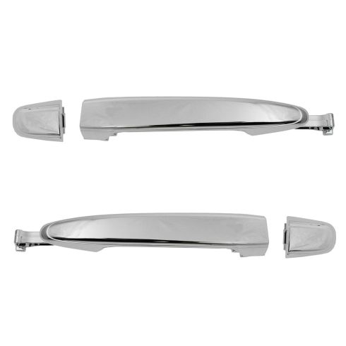 04-10 Sienna Rear ALL CHROME Outside Sliding Door Handle w/Cover Pair