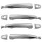 04-10 Sienna Rear ALL CHROME Front & Sliding Outside Door Handle Kit (4pc)