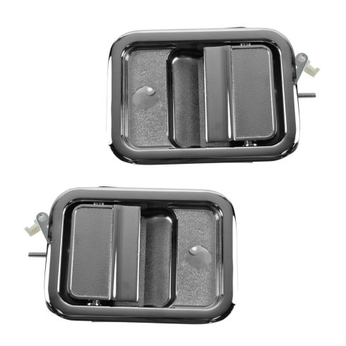 91-96, 03-07 Freightliner FLD Front Outer Chrome Door Handle PAIR