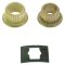 88-05 Caddy, Chevy, GMC Full Size PU, SUV Door Hng Pin & Bush Kit (1 Pin, 1 Ret Clip, & 2 Bushings)