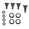 Door Hinge Pin & Bushing Kit (4 Pins, 4 Bushings, 4 Lock Nuts)