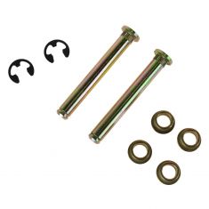 88-10 Ford, Lincoln, Mercury Upper & Lower Door Hinge Repair Kit (Pin, 2 Brass Bushing, E-Clip) (DOR
