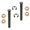 65-81 Buick, Caddy, Chevy, Olds, Pontiac Door Hinge Pin & Bush Kit (2 Pin, 2 E-Clip, & 4 Bushings)