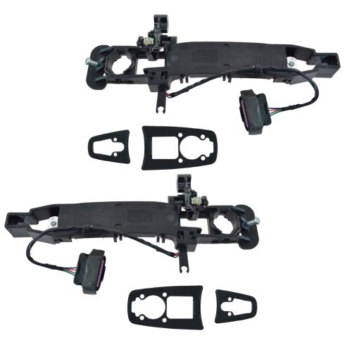 2008 Cadillac CTS (w/o Factory Remote Start) Outside Door Handle Bracket w/1 Connector Pair (GM)