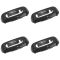 89-95 Toyota PU; 90-95 4Runner Gray Door Lock Knob Insert Mount Set of 4 (Toyota)