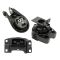 04-09 Mazda 3 w/2.0L; 04-08 3 w/2.3L Engine & Transmission Mount Kit (Set of 3)