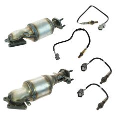 Exhaust Manifold & Converter Pair w/ Oxygen Sensor Kit
