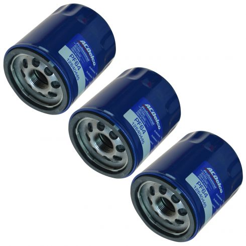 14-15 Regal; 13-15 ATS; 14-15 CTS; 15 Canyon; 12-15 Chevy Engine Oil Filter Set of 3 (AC Delco)