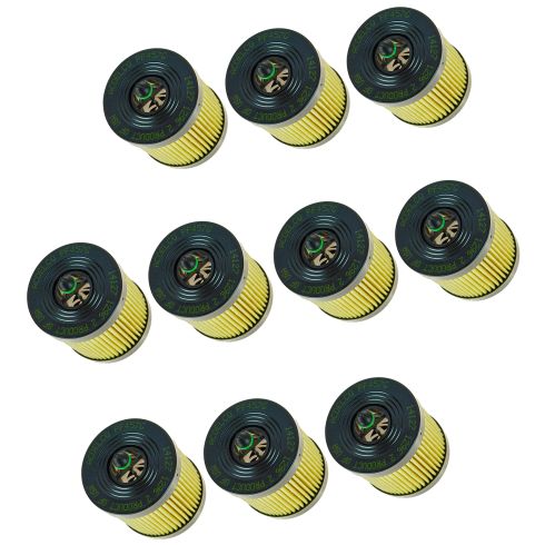 02-14 Buick, Chevy, GMC, Olds, Pontiac;03-11 Saab Multifit 2.4L Eng Oil Filter (Set of 10)(AC Delco)