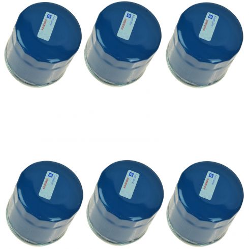 13-15 Chevy Spark w/1.2L Engine Oil Filter (Set of 6) (AC Delco)